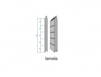 Sekční garážová vrata - panel prolis lamela.