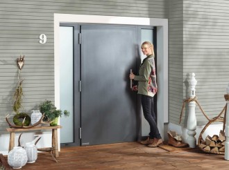 Vstupní dveře Horman je možno dodat také v provedení s otevíráním ven.