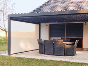 Realizace screenové venkovní rolety do pergoly Český Těšín